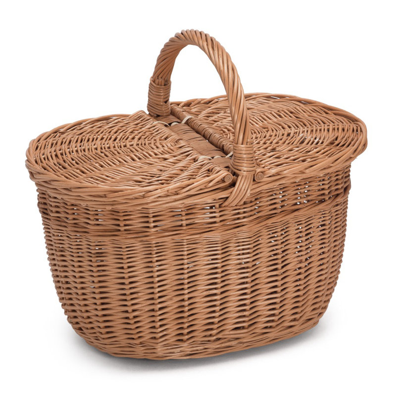 Brambly Cottage Wicker Shopping Basket With Lid Wayfair.co.uk